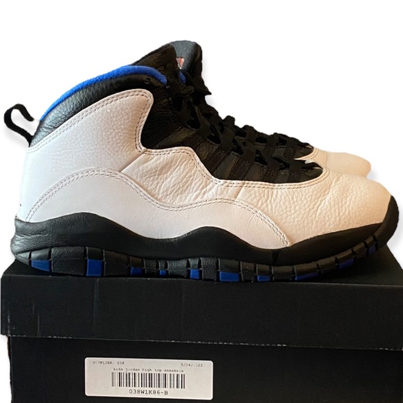 Air Jordan Retro 10 Orlando White, Blue & Black - Picture 3 of 10